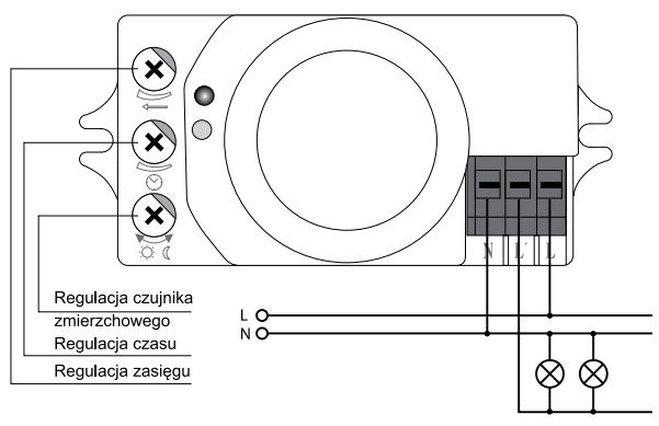 Czujnik ruchu - schemat