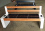 Ławka solarna Bench015 z oparciem USB / WiFi / LED