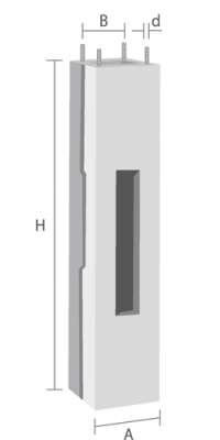 Fundamenty do słupów F150 - F160 (dzielone)