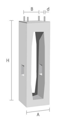 Fundamenty do słupów F 80V – F 200V