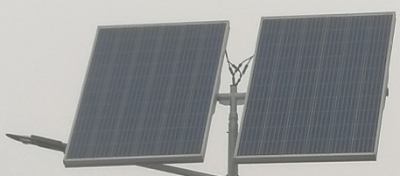 Zestaw oświetleniowy solarny LED z 2 panelami bez słupa i fundamentu