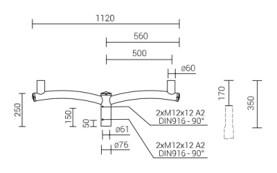 Wysięgniki WR-7/2/0,5