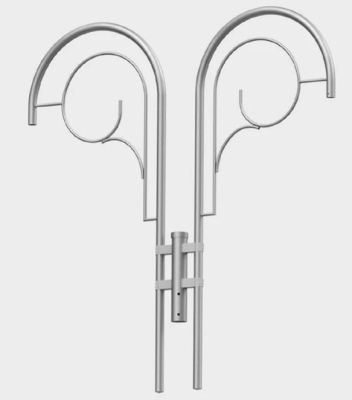 Wysięgnik aluminiowy WA 2-ramienny