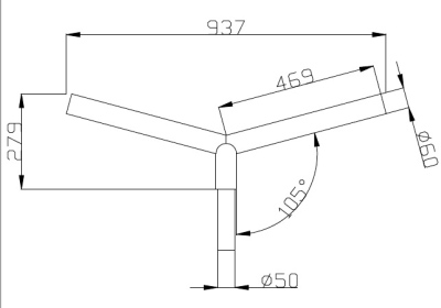 Wysięgniki aluminiowe dwuramienne