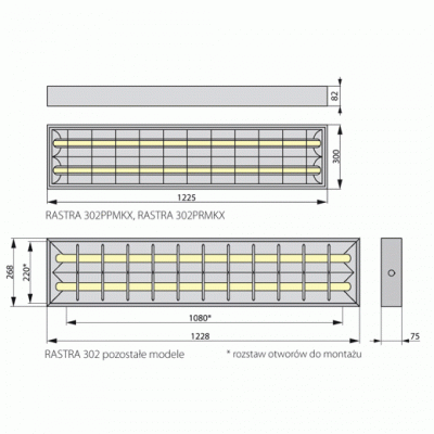 Oprawa rastrowa RASTRA 302