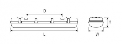 Oprawa pyłoszczelna ATLANTYK 3 T5