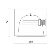 Oprawa z modułem awaryjnym BARI II DOWNLIGHT DLN 230