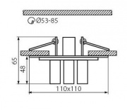 Sufitowa oprawa ozdobna CANTA CTX-DS20