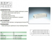 Stateczniki elektroniczne EPC/EVG do lamp metalohalogenkowych 35W, 70W, 150W