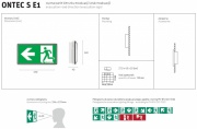 Oprawa ewakuacyjna LED ONTEC S IP65 E1