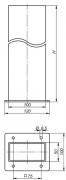 Greenlight Led Słup 50x100 Antracyt 500mm