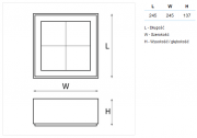 Oprawa downlight BARI DLK NT