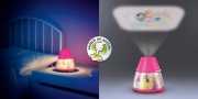 Disney Projektor i lampka nocna 2 w 1 Princess, różowy, LED