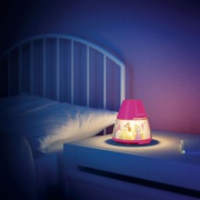 Disney Projektor i lampka nocna 2 w 1 Princess, różowy, LED
