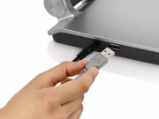 Eyecare Lampa biurkowa PIVOT, szary, LED