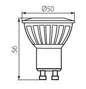 Lampa z diodami TEDI LED7W GU10