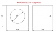 Oprawa awaryjna KWADRA N LED