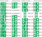 Piktogram fotoluminescencyjny