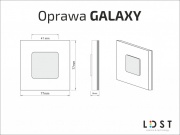 Oprawa ścienna LED Galaxy