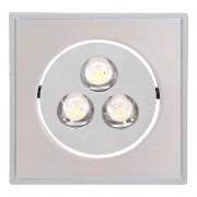 SUFITOWA OPRAWA PUNKTOWA POWER LED Chrome+mat Chrome