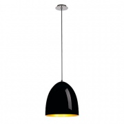  SLV Para Cone 30 Lampa Wisząca, Okrągła, Czarna/złota, E27 Maks. 60w