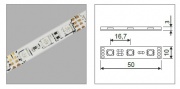 Taśma LED 5050 RGB 12V;14,4W/M 60P/M; IP65