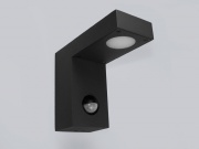  Bowi Oprawa LED Laia 7W WW czarna IP54 z czujnikiem PIR