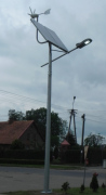 Latarnie uliczne z komplementarnym systemem wiatrowym Hadar