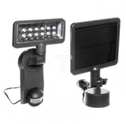 Projektor solarny LED Premium SOL SH1205 P2 PIR IP44 z czujnikiem ruchu 12x0,5W 480lm klosz przeźroczysty 1179350