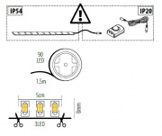 Zestaw LED z włącznikiem zbliżeniowym Leds Set S-Dim Ir