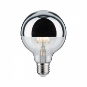  Paulmann LED Globe 95 6W E27 Kopfsp Silber