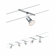 System linkowy SaltLED 5x4W GU5.3 chrom mat 230/12V 80VA metal