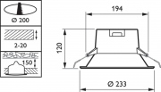 Oprawa Ledinaire DN060 downlight