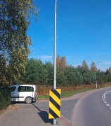  Elektriko Słupy oświetleniowe uliczne proste rurowe V4a