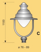 Korpus oprawy parkowej Antares C