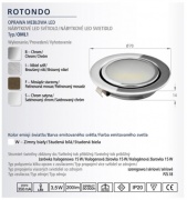 Oprawa meblowa LED OML 1 ROTONDO
