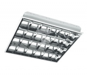 Oprawa rastrowa E 4x18W T8 G13 AC220-240V IP20 EVG PAR wpuszczana biały