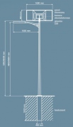 Lampa solarna Street Eco 1 panel