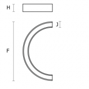 Oprawa zwieszana Geometric ARC LED