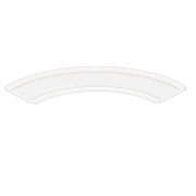 Simple ARC LED 14W 3000K OPAL biały