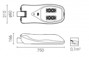 Lampa ulicna MAGNOLIA LED