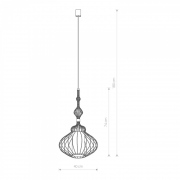 Lampa ABI M black