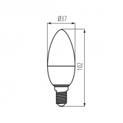 Lampa z diodami LED IQ-LED C37 E14