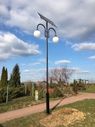  Elektriko Latarnia solarna Park Solar LED Double Light