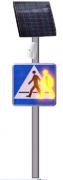  Elektriko Aktywny znak drogowy solarny Kroczący ludzik