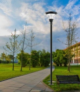 Solarna lampa parkowa LED 12,5W / 2000lm / panel 18,5W
