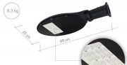 Lampa uliczna LED 100 W z czujnikiem zmierzchu