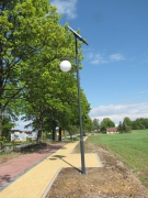  Elektriko Lampa Solarna Parkowa Mintaka 1 kula jednoramienna