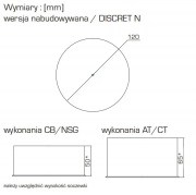 Oprawa awaryjna Discret N (1 LED) powierzchnia