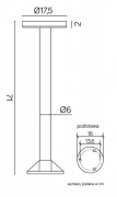 Lampa parkowa Rondo 162 15W 71cm